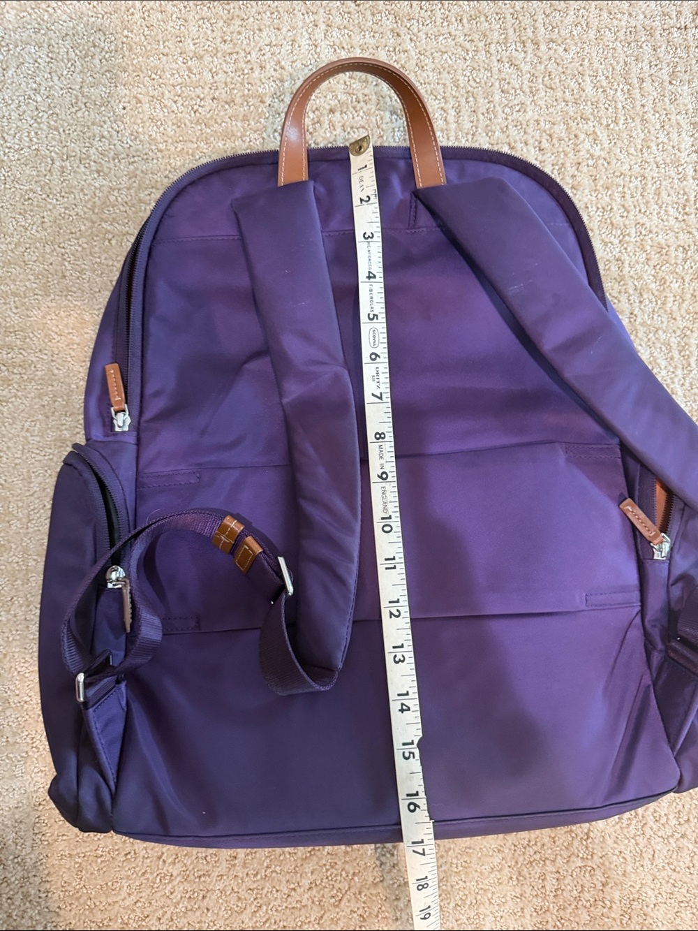 Tumi Nylon Backpack Purple - Picture 5 of 7